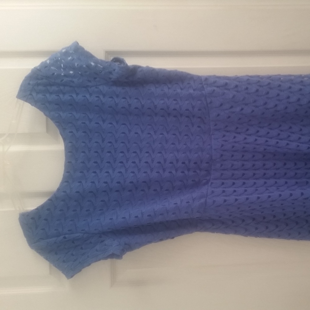 Luxology High-Low Blue Lace Dress